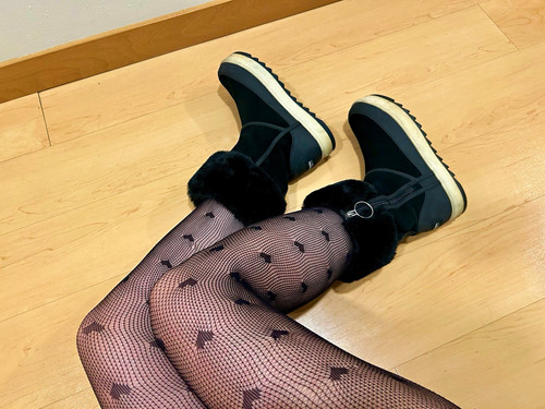 Ugg black platform winter - black,